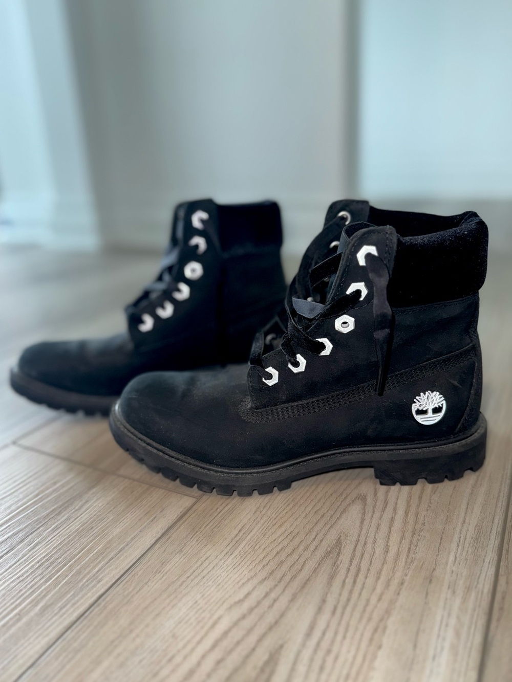 Timberland Black Leather Sneakers
